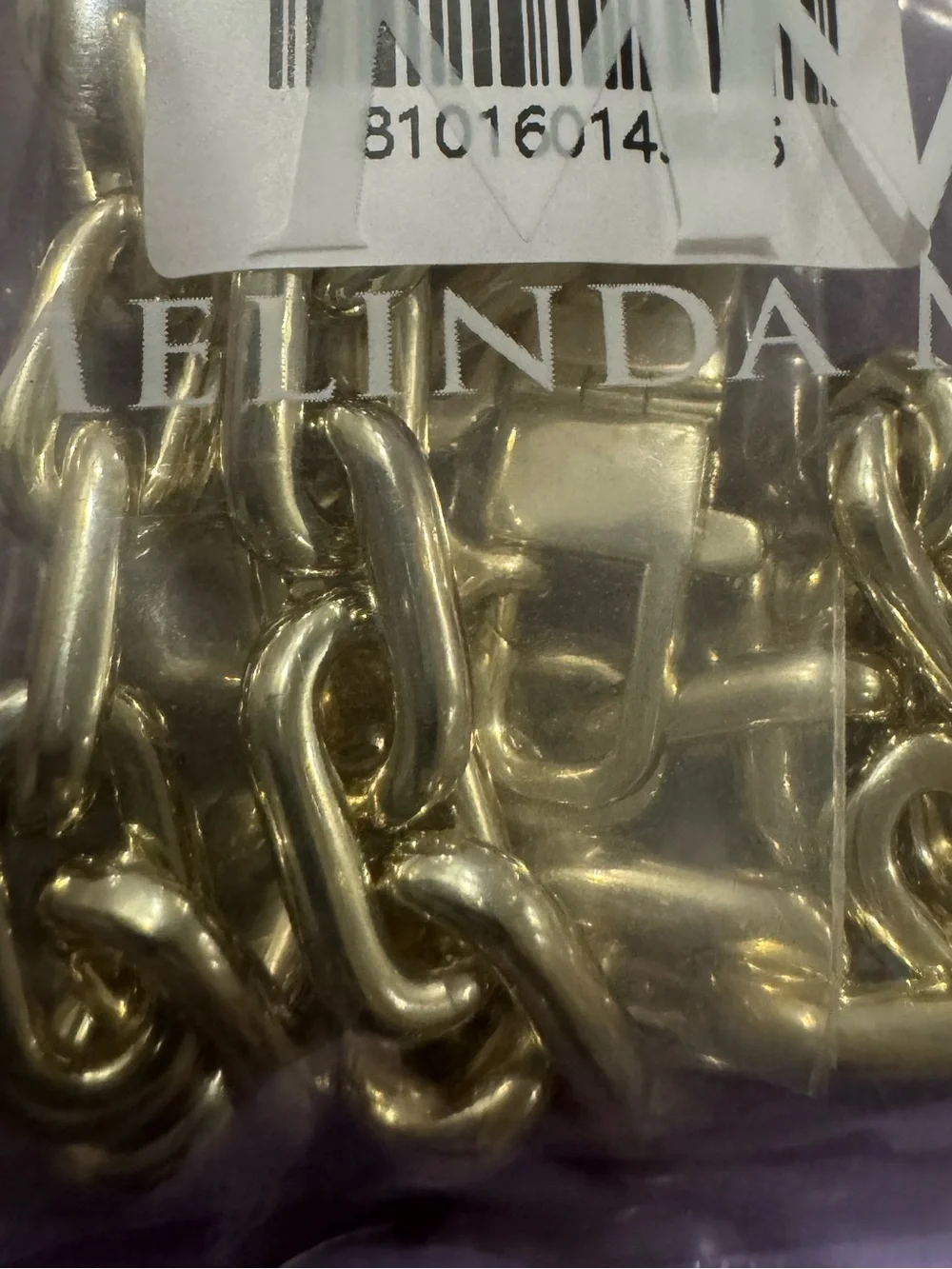 Melinda Maria Polished Gold Link Necklace- 10mm